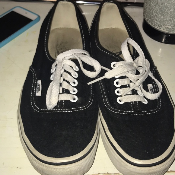 womens black vans authentic